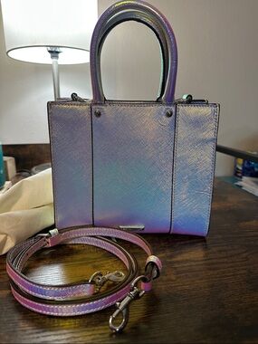 Rebecca Minkoff Iridescent Mini Tote with Detachable Strap